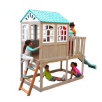 Casuta de joaca suspendata  HighLine  Retreat PlayHouse - Complex cu tobogan Centru multifuntional din lemn Kidkraft